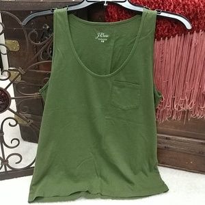 J.Crew Army Green Pocket Tank